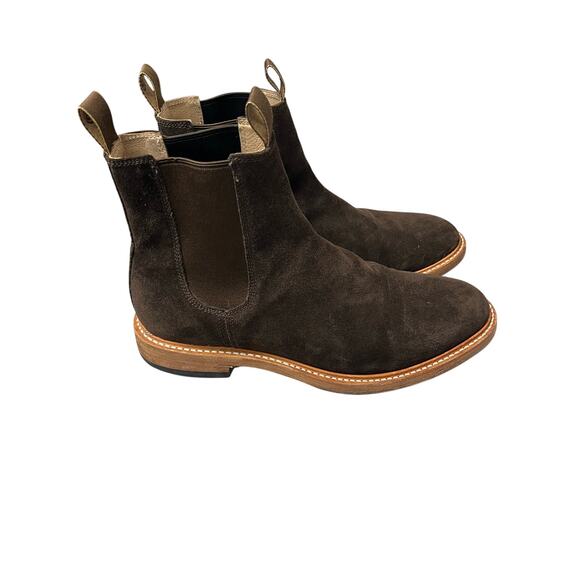 Taylor Stitch The Ranch Boot Chelsea Dark Brown Suede Men’s Size 13D main image 8